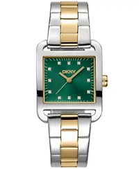 Women's City Midi Dark Green Dial Gold-Two-Tone Stainless Steel Bracelet Watch
