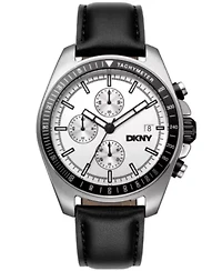 Men's Central Park Chronograph Silver Dial Stainless Steel Bracelet Watch