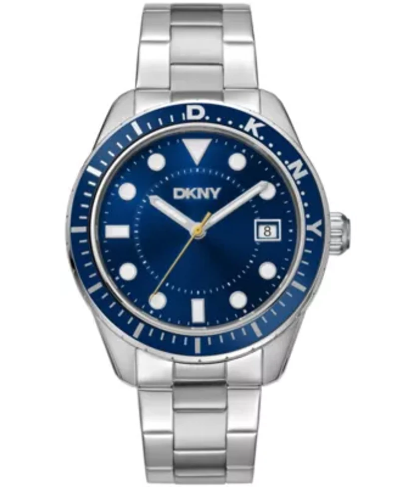 Men's Crosby Sport Dark Blue Dial Stainless Steel Bracelet Watch