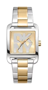 Women's City Maxi Champagne Dial Gold-Two-Tone Stainless Steel Bracelet Watch