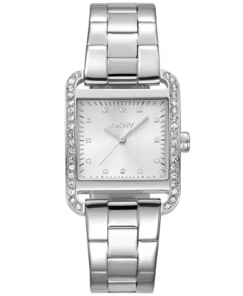 Women's City Glitz Silver Dial Stainless Steel Bracelet Watch