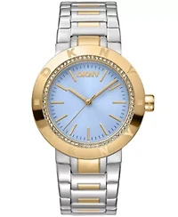Women's Eastside Logo Light Blue Dial Gold Two-Tone Stainless Steel Bracelet Watch