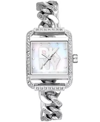 Women's City Glitz White MOP Dial Stainless Steel Bracelet Watch