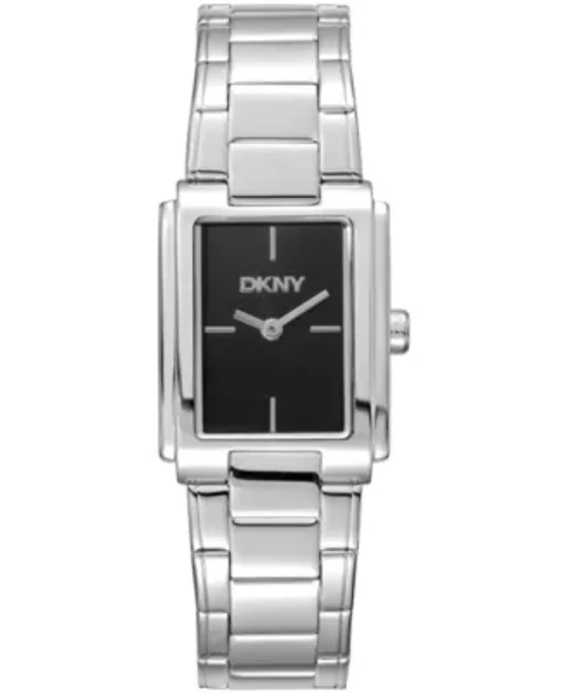 DKNY Women's Black Dial Stainless Steel Bracelet Watch 23 x 30mm 30M