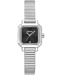 DKNY Women's Black Dial Stainless Steel Tubogas Bracelet Watch 22mm 30M
