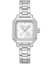 DKNY Women's Silver Dial Open Link Stainless Steel Bracelet Watch 27 x 27mm 30M