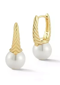 Sterling Silver Graduated Radiant Cut Dangle Earrings with Cubic Zirconia