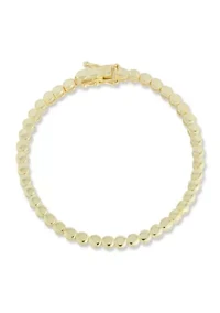 Sterling Silver Beaded Tennis Bracelet