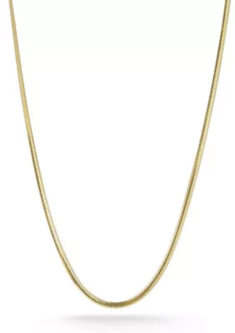 Italian Sterling Silver Snake Chain Necklace