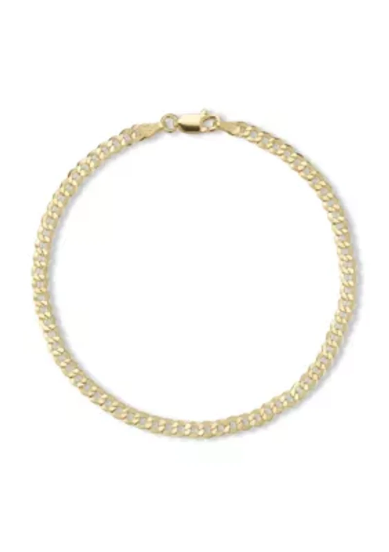 Italian Sterling Silver Curb Chain Bracelet