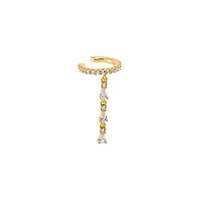 CZ Tennis Short Drop Ear Cuff