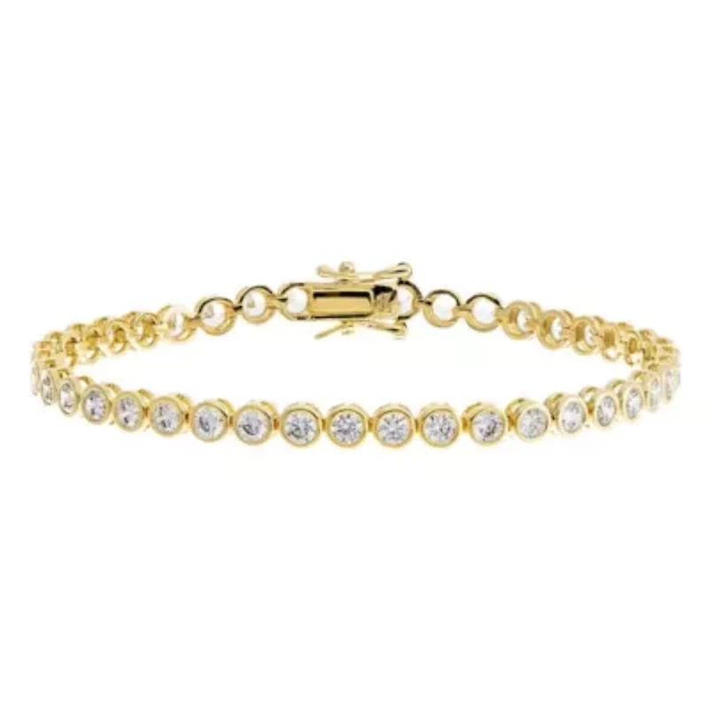 Bezel Tennis Bracelet