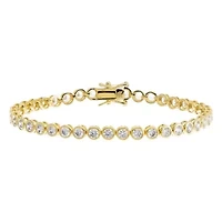 Bezel Tennis Bracelet