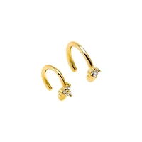 CZ Multi Shape Ear Cuff Combo Set