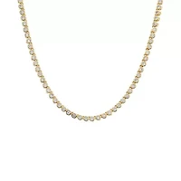 CZ Bezel Tennis Necklace