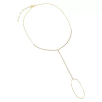 Tennis Hand Chain Bracelet