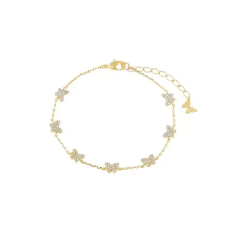 Multi Pave Butterfly Bracelet