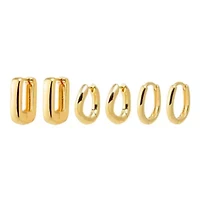 The Solids Huggie Earring Combo Set