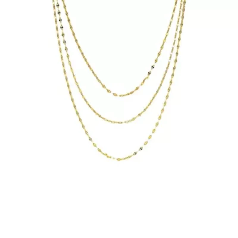 Shiny Baby Mariner Chain Necklace Combo Set
