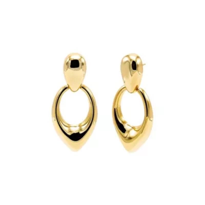Solid Fancy Drop Stud Earring