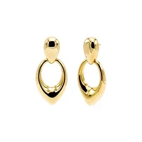 Solid Fancy Drop Stud Earring
