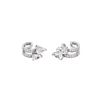 CZ Teardrop Double Fancy Ear Cuff