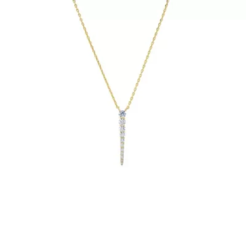 Graduated Tennis Drop Necklace