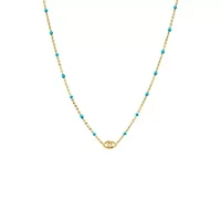 Evil Eye Turquoise Beaded Necklace