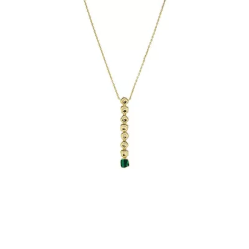 Solid Multi Shape Colored Drop Necklace