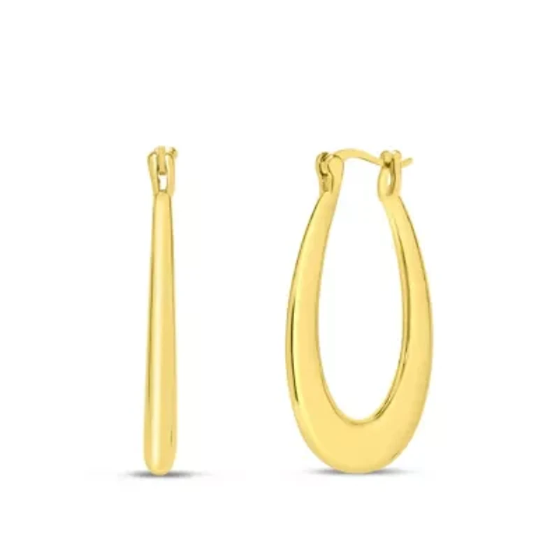 Perla Gold Hoop Earrings