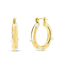 Elisabetta Gold Hoop Earrings