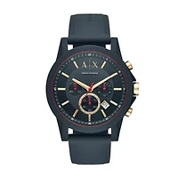 Chronograph Blue Silicone Watch