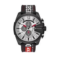 Diesel Men's Mega Chief Chronograph Black Nylon Watch