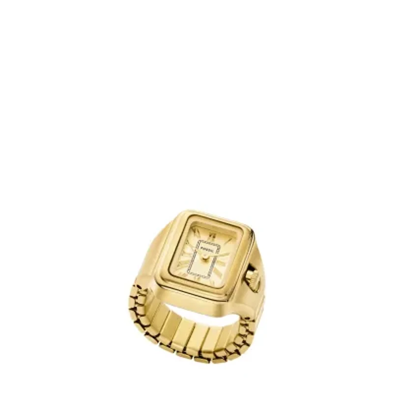 Raquel Watch Ring Two-Hand Gold-Tone Stainless Steel