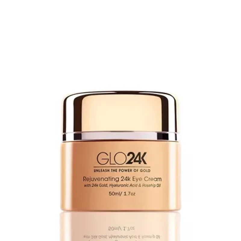 24K Rejuvenating  Eye Cream With 24k Gold, Hyaluronic Acid & Rosehip Oil