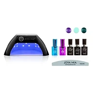Gel Polish Starter 7-Piece Kit with LED Lamp and 3 Colors - G65, GL5, G75