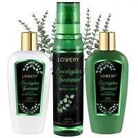 Eucalyptus Spearmint Travel Set - 3Pc Bath and Body Kit