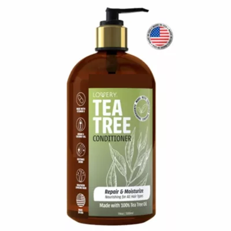 Tea Tree Conditioner, Made in USA, 16 oz.