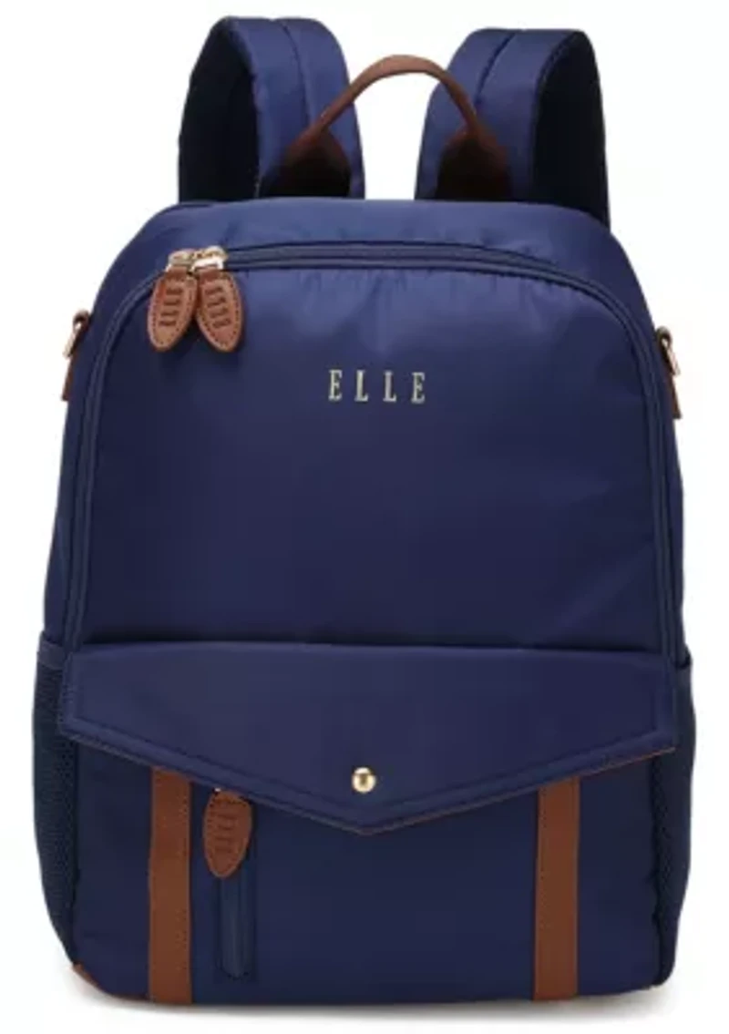 Luxe Journey 18L Twill and Vegan Leather Backpack