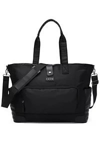 Voyage 25L Twill and Vegan Leather Weekender Tote Bag