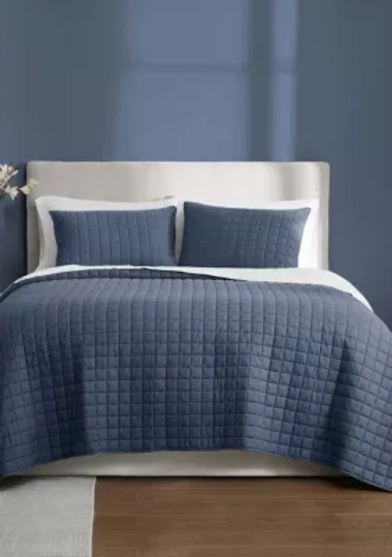 Brooklyn Loom Essential Cotton Natural Twin/Twin XL 2 Piece Quilt Set