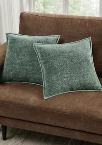 Brooklyn Loom Heathered Sherpa Decorative Pillows