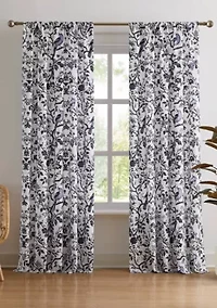 Brooklyn Loom Ava Floral Window Drape Set