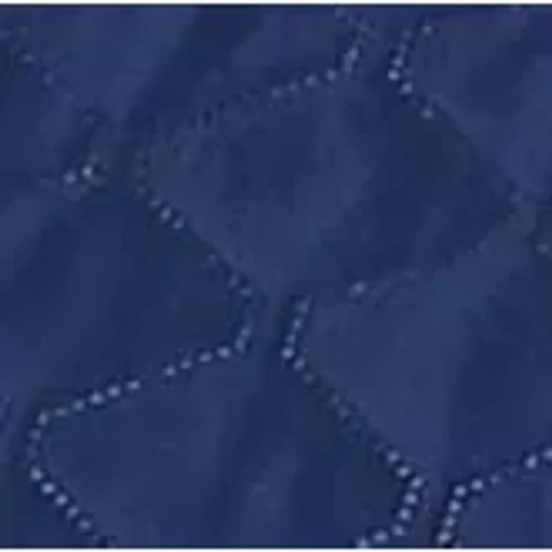 Navy Plaid Patch Quilt Set