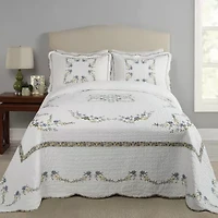 Heather Embroidered Bedspread