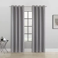 Mason Blackout Grommet Curtain Panel 52 x 108 Grey