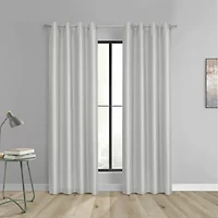 Glacier Blackout Grommet Curtain Panel 52 x 84 Silver
