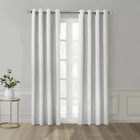 Marissa Blackout Grommet Curtain Panel 52 x 63 Light Grey