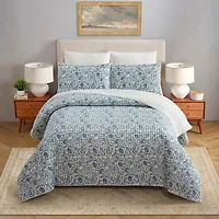 Eden Paisley Gauze 3-Piece Quilt Set