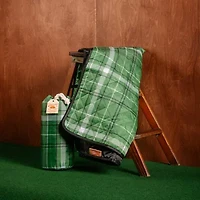 Camp Wandawega Scout Plaid Outdoor Throw Blanket with Tote